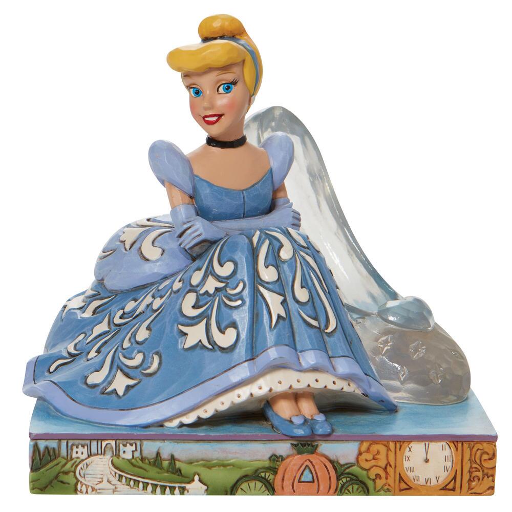 Disney Traditions Cinderella & Glass Slipper Jim Shore Figurine